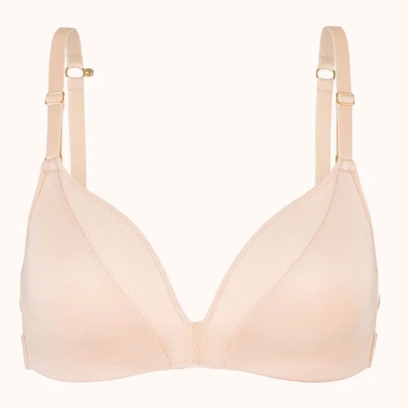 Lively The all day deep V No Wire Bra toasted almond Sz 36DDD - Picture 1 of 16